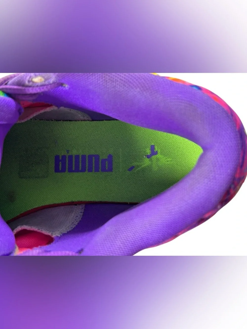 Puma MB.03 Toxic LaMelo Ball Purple Green 379899-01 Men's Size 9.5 Rare "1 of 1" - Picture 4 of 7